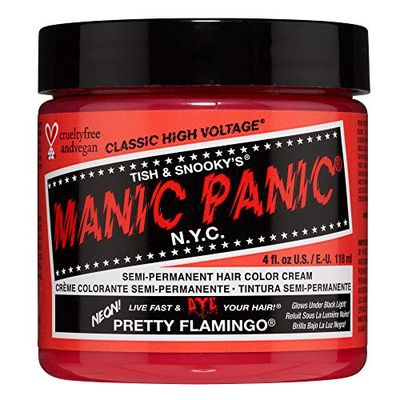 Manic Panic Pretty Flamingo Classic Creme, Vegan, Cruelty Free, Pink Semi Permanent Hair Dye 118 ml