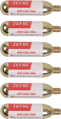Zefal Co2 Cartridge (Pack of 6) - Gold, 16g