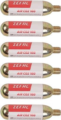 ZEFAL 3420584160346, BOMBOLETTE CO2 GR. FILETTATE CONF. 6 PZ Unisex-Adult, Gold, 16 g