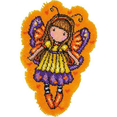 VERVACO Kit Alfombra Gancho De Pestillo Alfombras De Habitacion GORJUSS UPLIFTED DIY Manualidades Adultos Set Creativo Regalo Bordado Kit Principiantes ca. 47 x 70 cm Latch Hook Embroidery