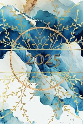 2025 Floral Weekly Planner: Notebook (Adult Coloring Book), 52 Weeks Undated Calendar (105 pages, 6x9)