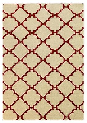 Bakero Kilim 50 Crème/Burgundy 120 x 180 cm
