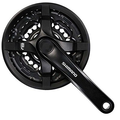 SHIMANO Fc-ty501 Quadrato 6/7/8 Ingressi Guarnitura, unissexo para adultos, preto, 170 mm