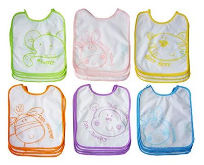 Duffi Baby 5026-00 - Babero estampado con e.v.a y velcro, 25 x 30 cm