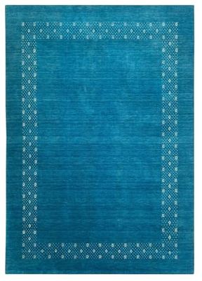 WAWA TEPPICH Turquoise Tappeto 100% lana 170 x 240 cm tessuto a mano Gabbeh orientale Tappeto ac05