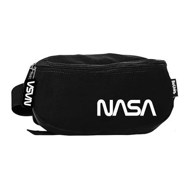 PASO NASA BeUniq Riñonera, Unisex-Youth, Black, 13 x 24 x 9 cm