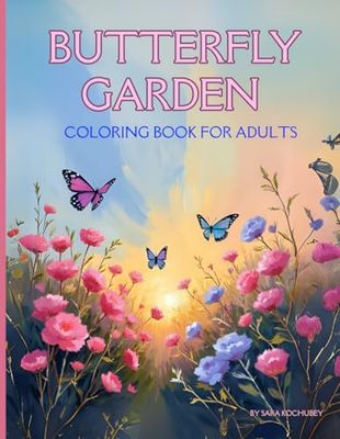 Butterfly Garden Coloring Book: For Girls