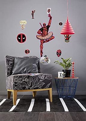 Komar Adhesivo de Pared, Lámina autoadhesiva, Negro, Rojo, Amarillo, 50 x 70 cm