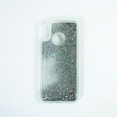 Babaco Telefoonhoesje voor Huawei P20 LITE Liquid Glitter Effect, Zilver