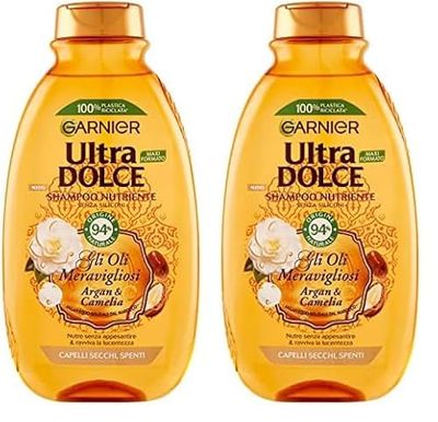 Garnier Ultradolce Meravigliosa Shampoo Normale Liquido, 300 ml (Confezione da 2)