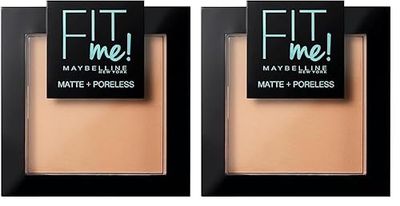 Maybelline Fit Me Matte and Poreless Powder, 30 ml, Number 220, Natural Beige (Pack of 2)