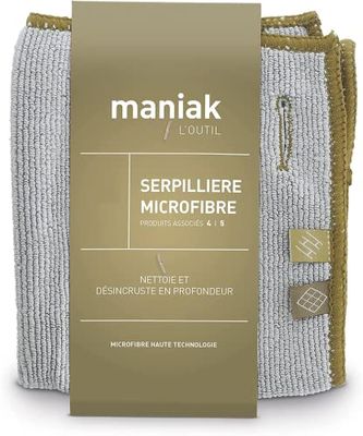 Maniak Panno in microfibra per pavimento – microfibra durevole ed eco-friendly lavabile 200 volte in lavatrice – alta efficienza