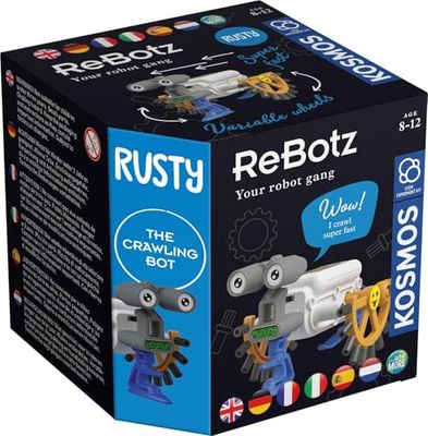 Thames & Kosmos - ReBotz: Rusty: The Crawling Bot, Build Your Own Robot, STEM Experiment Kit, Easy to Build Science Kit for Kids, Collect them All, Suitable for Ages 8+