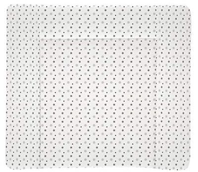 Träumeland TT80205 aankleedkussen wit met grijze sterren PVC-vrij, 75 x 85 cm, meerkleurig