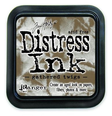 Ranger s DIS-32823 Tinta Distress Ink Gathered Twigs. Tim Holtz 36, castanho, regular
