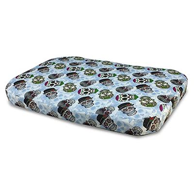 ARQUIVET Doodshoofdmat voor honden, 90 x 65 x 9 cm, gewatteerd, comfortabel, wasbaar, voor huisdieren, bed voor honden