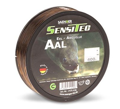 SENSITEC Anguilla – Colore: Marrone scuro – Ø 0,30 mm/8,30kg/400 m New 2018 Angel Monofilo cantante