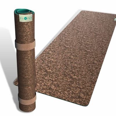 PUNIMA Yogamat XXL zonder TPE, 100% natuurlijk rubber en premium kurk uit Portugal, extra breed en lang, geen lijm en weekmakers, fitnessmat, yogamat, 183 x 68 x 0,4 cm