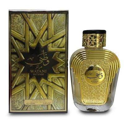AL WATANIAH Watani Intense Gold - Luxury Unisex Perfume, Eau de Parfum 100ml, Intense and Sophisticated Fragrance