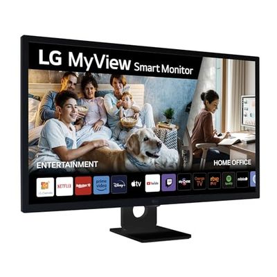 LG 32SR50F-B - Smart monitor, 32 Pulgadas, IPS, Full HD de 16:9 webOS23, bluetooth, altavoces y mando a distacia, 2x HDMI, 2xUSB, Negro