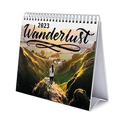Grupo Erik Wanderlust Calendar 2023 - Desktop Calendar 2023-7 x 8 inches / 18 x 20 cm - Travel Desk Calendar 2023-12 Month 2023 Planner - Travel Calendar