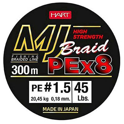 B/300m Hart MJ Braid Multicolore 0,30 mm