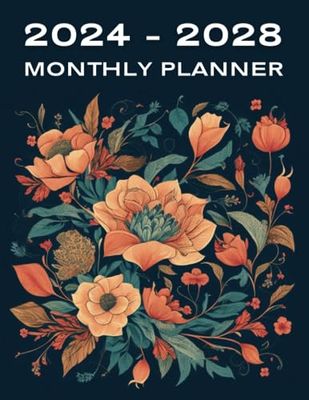 2024-2028 Monthly Planner: 5 Years | January 2024 To December 2028 | 60 Months