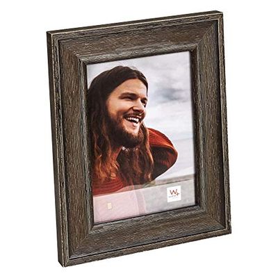 walther design Picture Frame Dark Brown 13 x 18 cm Multi Fluted Profile Plastic Jona AQ318P