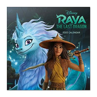 Grupo Erik: Official Raya And The Last Dragon 2022 Wall Calendar, 2022 Calendar, 12' x 12' Square Wall Calendar 2022 (Free Poster Included), Family Calendar 2022, Disney Calendar