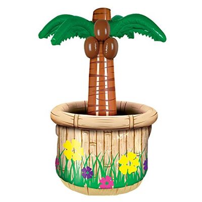 Beistle Glacière Gonflable en Forme de Palmier, Multicolore, 45,7 x 71,1 cm