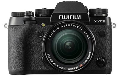 Fujifilm X-T2 + Obiettivo Zoom XF18-55mm F2.8-4 R LM OIS Fotocamera digitale da 24 megapixel, Sensore X-Trans CMOS III APS-C, Mirino EVF 2,36MP, LCD 3" orientabile, Ottiche intercambiabili, Nero