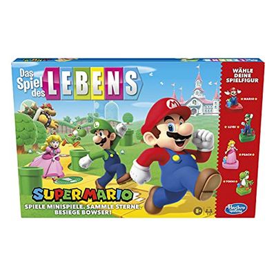 Hasbro Gaming Das Spiel des Lebens: Super Mario E9488100 Brädspel, Flerfärgad, 2-4 spelare