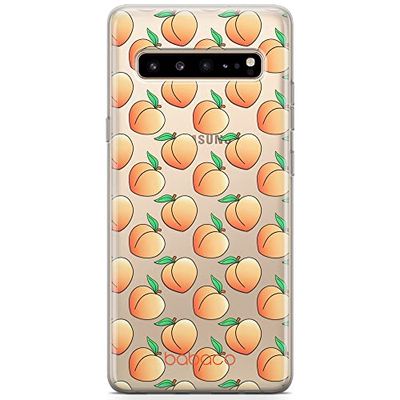 ERT GROUP Custodia per Samsung S10 5G Originale e ufficiale Babaco Motivo Fruits and Flowers 001 perfettamente adattata alla forma del telefono cellulare, parzialmente trasparente