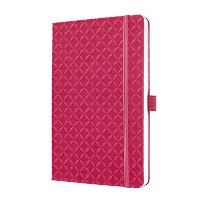 SIGEL JN105 Libreta Jolie, tamaño similar al formato DIN A5, rayada, tapa dura, color rosa