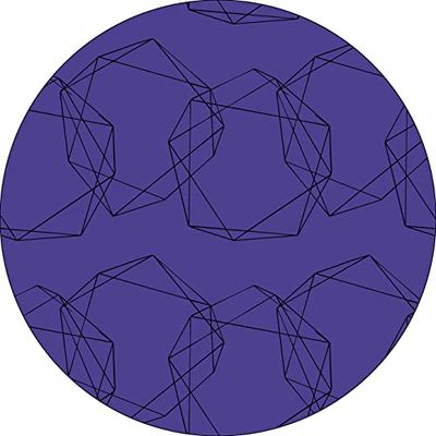 Bonateks, Ronde digitaal bedrukte muismat, antislip onderkant, voor kantoor en thuis, diameter: 22 cm