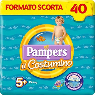 Pampers Le Costume Junior, Pack Escorte de 40 costumes, Taille 5 (15+ Kg)