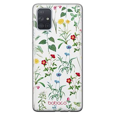 ERT GROUP mobiltelefonfodral för Samsung A71 originalt och officiellt licensierat Babaco mönster Flowers 042 optimalt anpassad till formen på mobiltelefonen, fodral tillverkad av TPU-plast