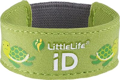 LittleLife Veiligheidsarmband, Kids iD Armband met iD Kaarten voor Noodcontact of Medische Informatie - Schildpad