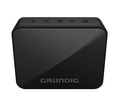 Grundig Solo+ Black - Altoparlante Bluetooth, Soundbox, potenza 3,5 W, portata 30 metri, più di 20 ore, tempo di riproduzione, Bluetooth 5.3, alloggiamento resistente agli spruzzi d'acqua (IPX5), nero