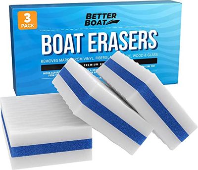 Hoogwaardige bootslijtagegum, magische bootaccessoires voor het reinigen van zwarte strepen, dekstrips en meer, 3 stuks