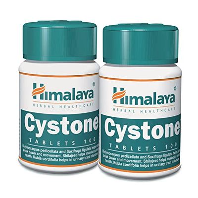 Himalaya Herbals Cystone Herbal Food Supplement Helps Ensure Normal Functioning of Urinary Tract for Urinary Health | Active Herbs Bring Comfort, 100 Capsules (Pack of 2)