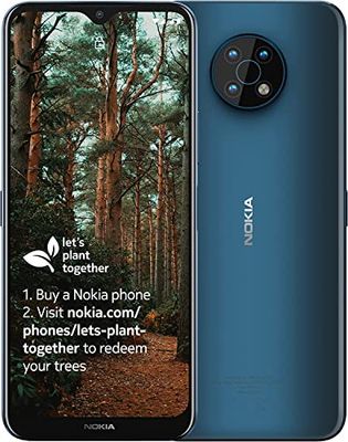 Smartphone Nokia G50 5G Con Pantalla de 6, 82" HD+, Android 11, 4 GB de RAM/128 GB de ROM, Batería de 5000 mAh, Triple Cámara de 48 MP, Compatible Con Carga Rápida de 18 W, Nordic Blue
