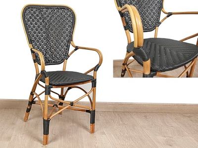 BUTACA RATTAN/BAMBOO NEGRO/NATURAL