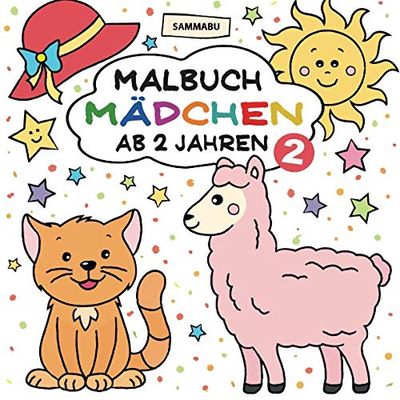 Malbuch Mädchen ab 2 Jahren, Band 2: Mein erster Malspaß im großen Quadrat