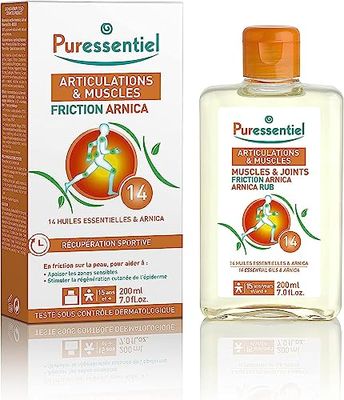 Puressentiel - Articolazioni e Muscoli - Arnica Frizione con 14 Oli Essenziali - Formula 100% di origine naturale - Aiuta ad lenire le zone sensibili - 200 ml