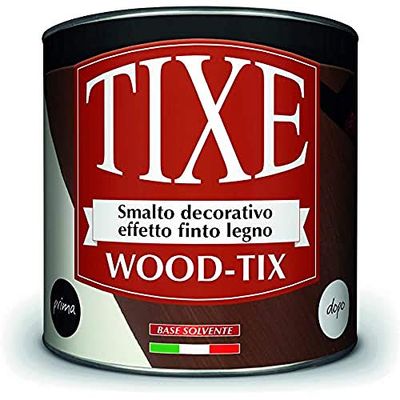 TIXE WOOD-TIX – Finitura Protettiva per Legno, NOCE SCURO 500 ML