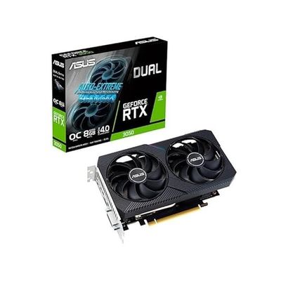 Glowster VGA NVIDIA Dual RTX 3050 8 Go GDDR6 - Puissante Carte Graphique pour Gaming, édition vidéo et Design Graphique.