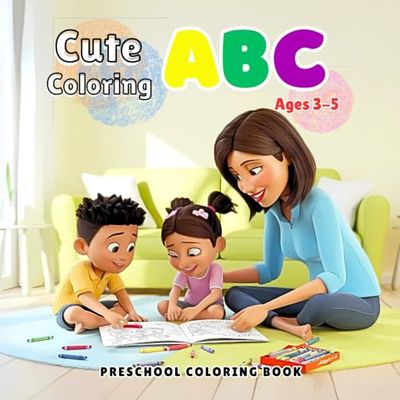 ABC Coloring Book for Kids Ages 4-7 | Fun Alphabet Coloring with Cute Illustrations: A Fun & Educational Coloring Book to Help Kids Learn Letters A-Z Through Adorable Illustrations