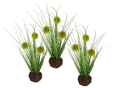 Herbe bouton artificielle dans broussailles nid d'herbe artificielle Herbe artificielle Herbe décorative Plantes vertes Plantes décoratives Herbe décorative Herbe solitaire Herbe décorative