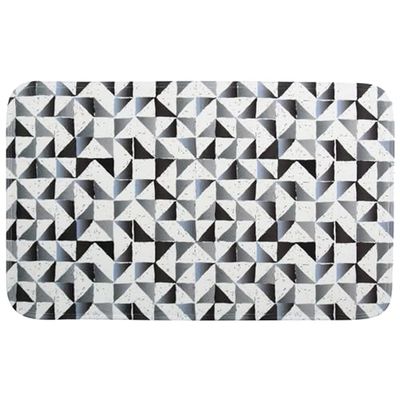 MSV Microfibre Bath Mat 45 x 75 cm Calula Grey, 75 x 45 cm
